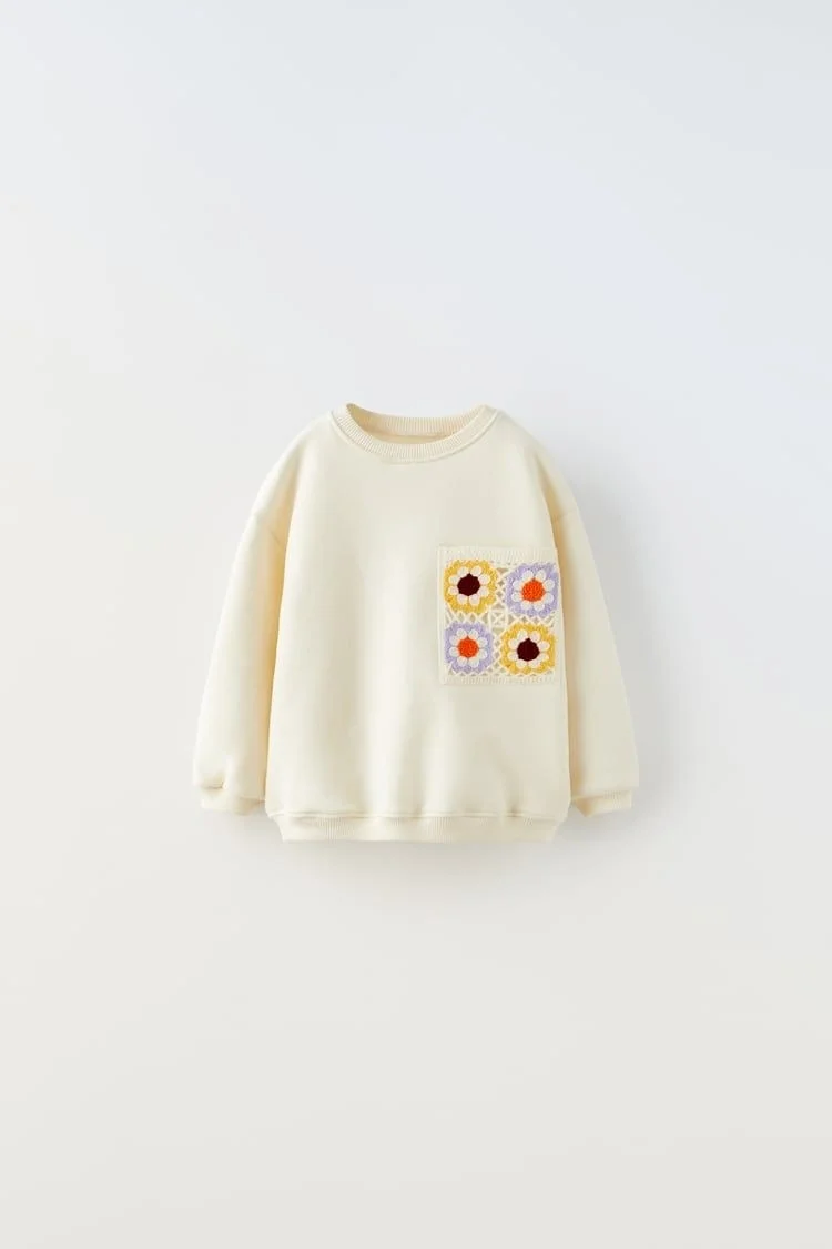 مينيمن جيجيليري My Little One's Cicileri Crochet Pocket, Ribbed Tights 2-Piece Set - Cream