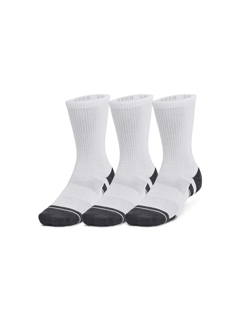 UNDER ARMOUR 3 Pack Performance Tech Crew Socks