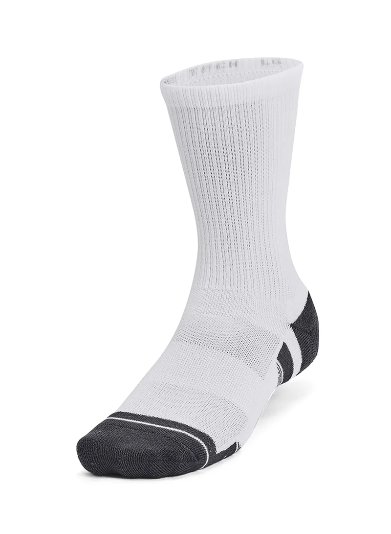 UNDER ARMOUR 3 Pack Performance Tech Crew Socks