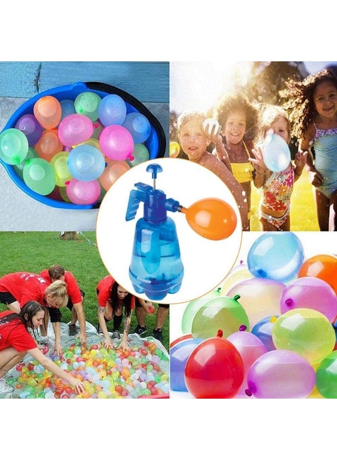 JAYATO Balloon pot toys with 100 pcs Water Balloon, children's water balloons, pressure spray bottles, summer outdoor water balls, water fights, parent-child games, Perfect for Holi & Outdoor Fun - Image 1
