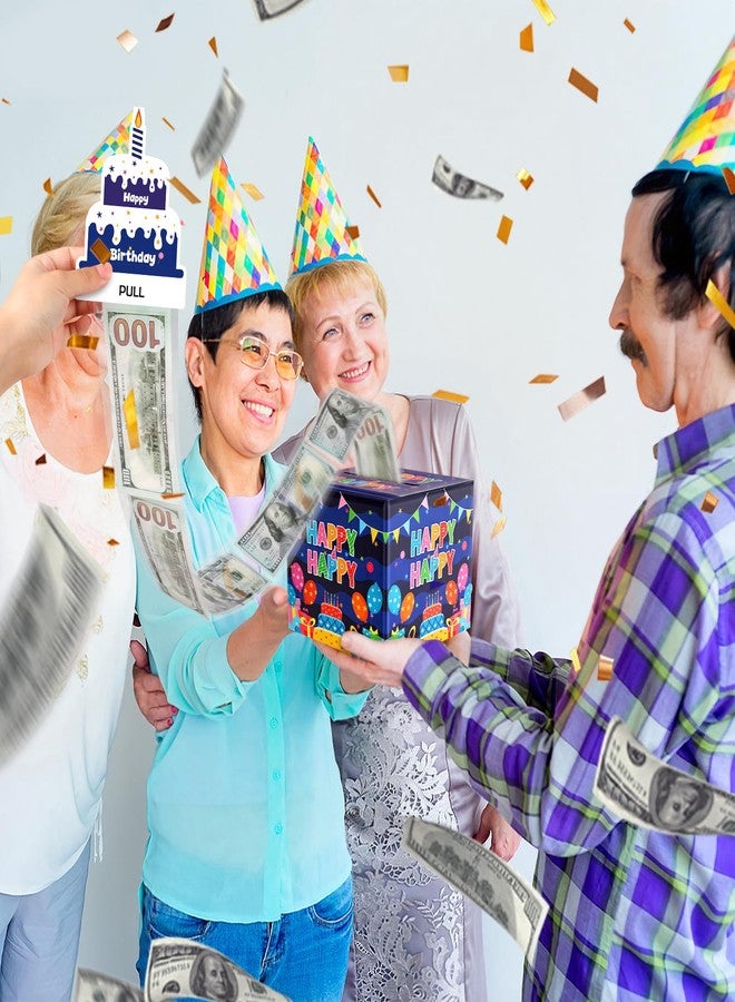 Lemicin Birthday Money Box for Cash Surprise Gift Boxes Birthday Money Pull Box with Pull out Card and 50 Transparent Bags DIY Set Funny Ways to Give Money as Gift for Kids Parents Lovers Friends - Image 5