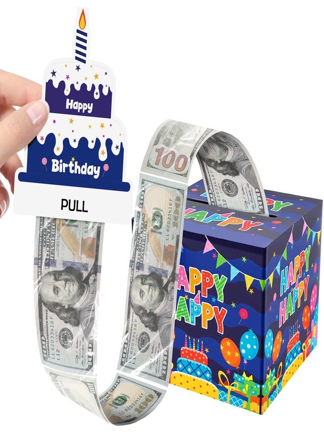 Lemicin Birthday Money Box for Cash Surprise Gift Boxes Birthday Money Pull Box with Pull out Card and 50 Transparent Bags DIY Set Funny Ways to Give Money as Gift for Kids Parents Lovers Friends - Image 1