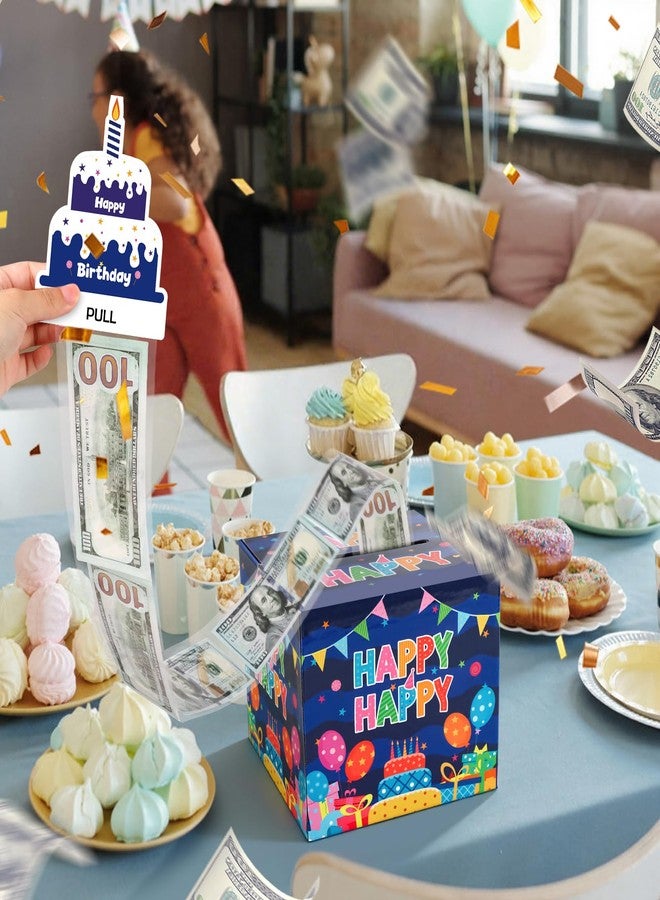 Lemicin Birthday Money Box for Cash Surprise Gift Boxes Birthday Money Pull Box with Pull out Card and 50 Transparent Bags DIY Set Funny Ways to Give Money as Gift for Kids Parents Lovers Friends - Image 2