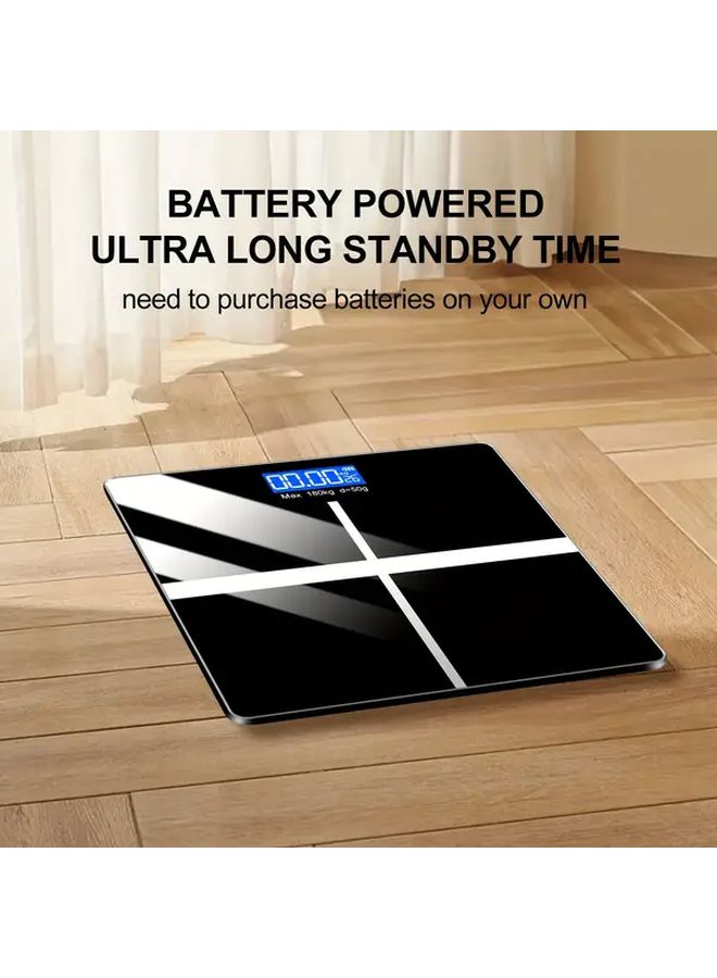 White Electronic Body Weight Scale 180kg Digital Bathroom Monitor - Image 4