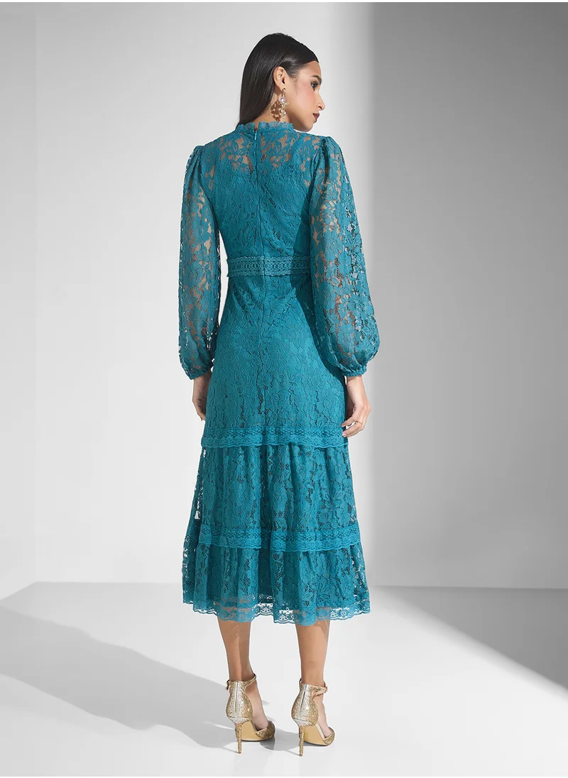 فروك اند فرل Lace Midi Dress