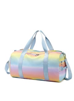 General Large Capacity Waterproof Graffiti Print Swimming Fitness Sports Bag Travel Bag  - Image 1