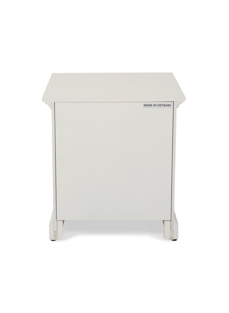 Pan Home Avery Nightstand With 2 Drawers Pinewood - Painted White  - Image 5