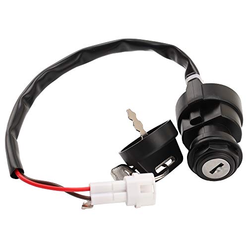 JSMANCAVE Ignition Key Switch Fits for Yamaha Raptor 125 250 350 660 700 Grizzly 125 350 Breeze 125 Bruin 350 Warrior 350 Wolverine 350 Banshee 350 Repl 5LP825100000 - Image 1