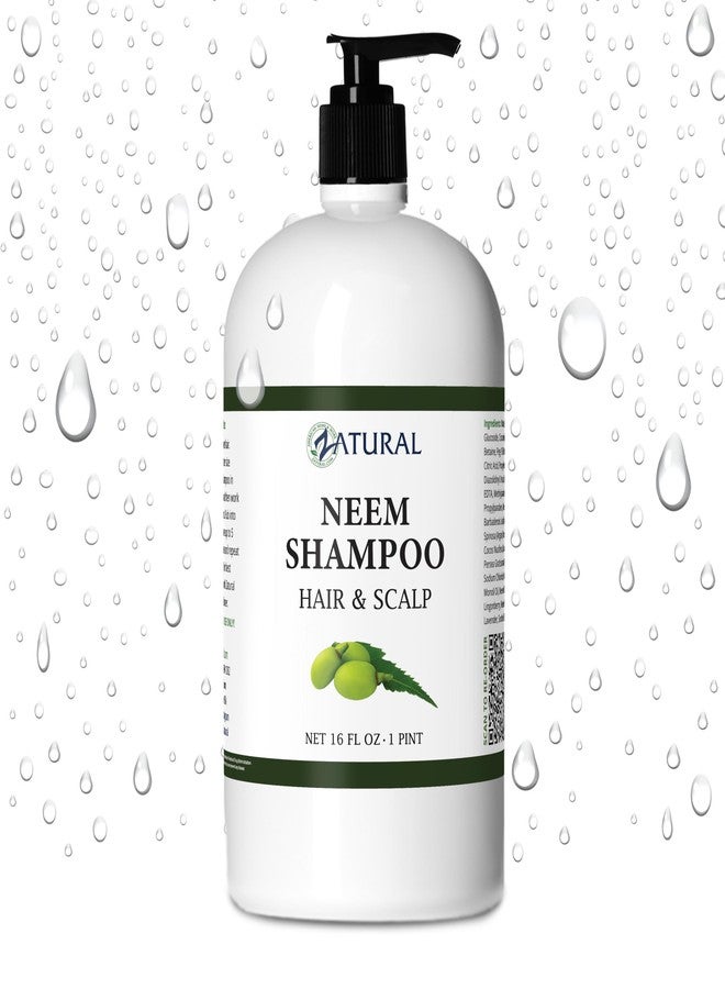Zatural - Naked Neem - Neem Shampoo, Natural Soothing Scalp Shampoo (16oz) - Image 1