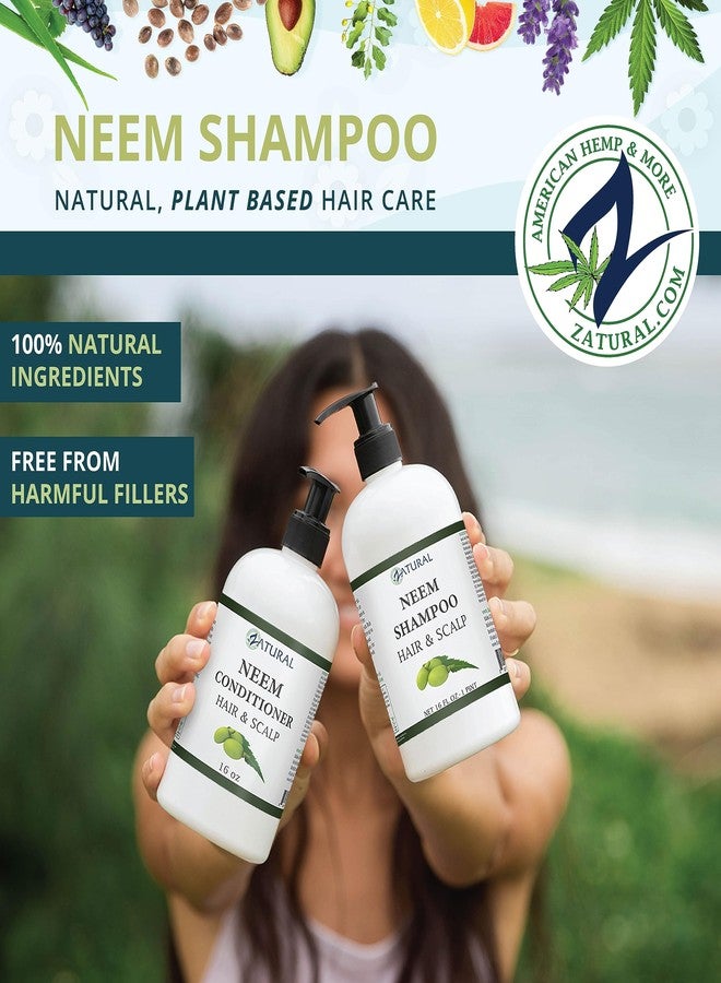Zatural - Naked Neem - Neem Shampoo, Natural Soothing Scalp Shampoo (16oz) - Image 2