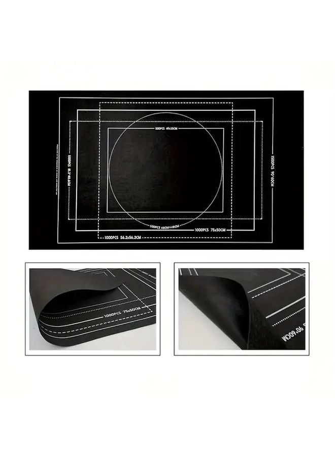 Gray Felt Puzzle Mat Portable Easy To Use For 1500 1000 500 Pieces Teens Adults Home Office Travel - Image 3