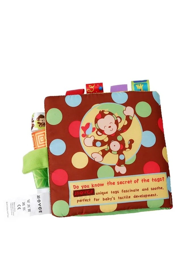 Factory Price Factory Price Andres Washable Activity Cloth Book for Early Development - Monkey  - Image 4