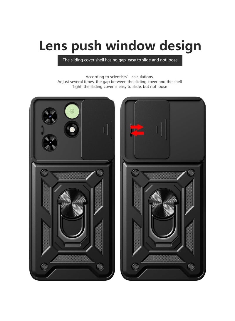 general (1+2 PCS) Tecno Spark GO 2024 Phone Case Cover, 2 Screen Protectors, Solid TPU Case and Double Layer Protection Shock Resistant Case | - Image 2