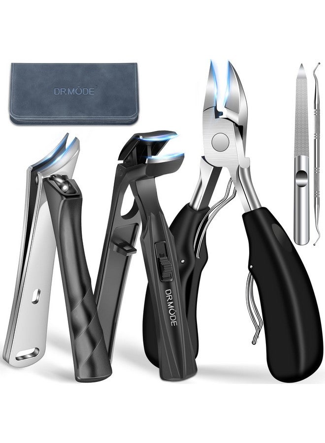 درمود مقص أظافر القدمين للأظافر السميكة لكبار السن، مجموعة مقصات أظافر القدمين الكبيرة ذات الرأس المائل للرجال، مقص أظافر القدمين شديد التحمل مع فك عريض، مقص أظافر مائل حاد للغاية بمقبض طويل - Image 1