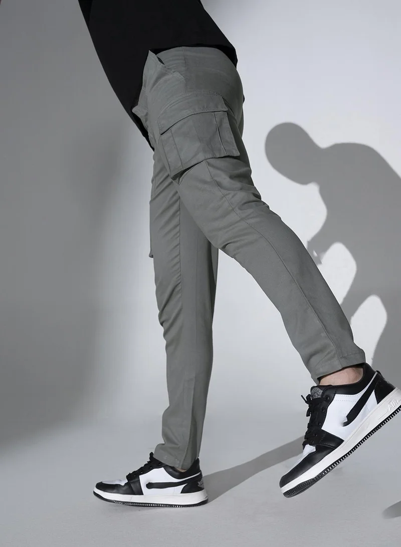 Hubberholme grey Mid Grey Pants For Men for Men | Best Price UAE