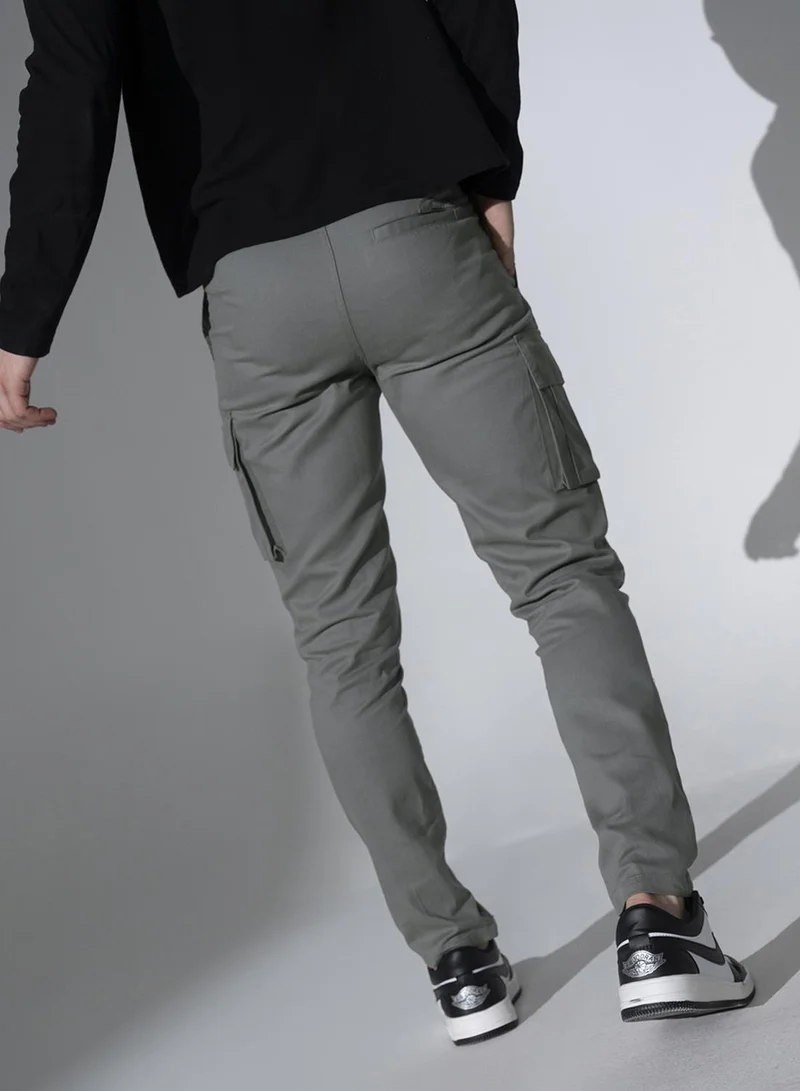Hubberholme grey Mid Grey Pants For Men for Men | Best Price UAE