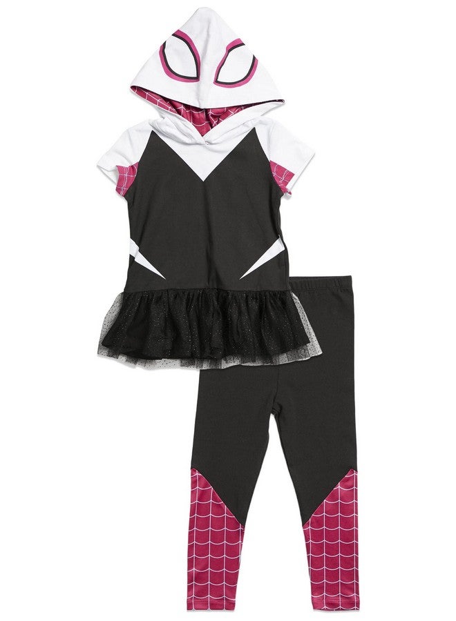 MARVEL Spider-Man Spider-Gwen Ghost Spider Toddler Girls Cosplay T-Shirt and Leggings 4T - Image 5