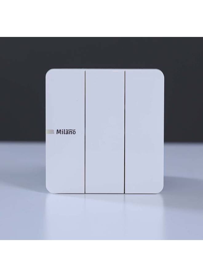 milano Danube Home - Milano 10A 3 Gang 2 Way Switch Wh Ps - Image 2