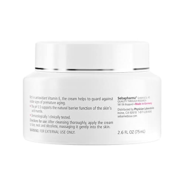 SEBAMED Moisturizing Face Cream for Sensitive Skin Antioxidant pH 5.5 Vitamin E Hypoallergenic 2.6 Fluid Ounces (75mL) Ultra Hydrating Dermatologist Recommended Moisturizer - Image 2