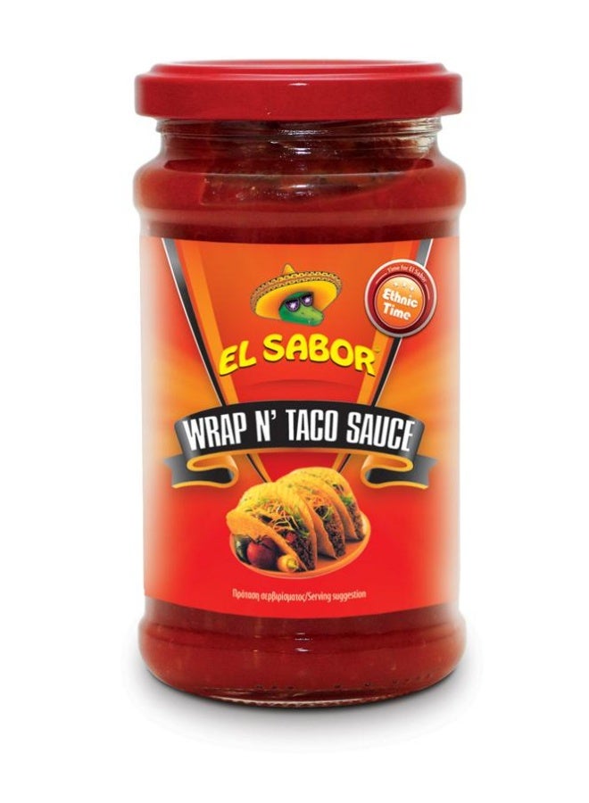 El Sabor Wrap And Taco Sauce 220G, Mexican Style Sauce For Tacos Wraps And Sandwiches - Image 1