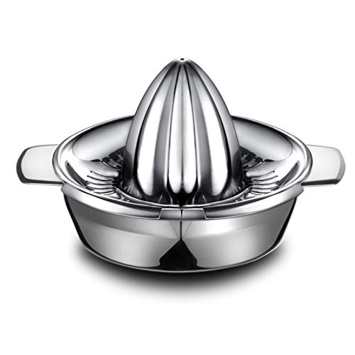 NOHUNT stainless steel manual citrus juicer hand cold press lemon and orange juicer and squeezers with Round Bowl Big size 500ml - Image 2