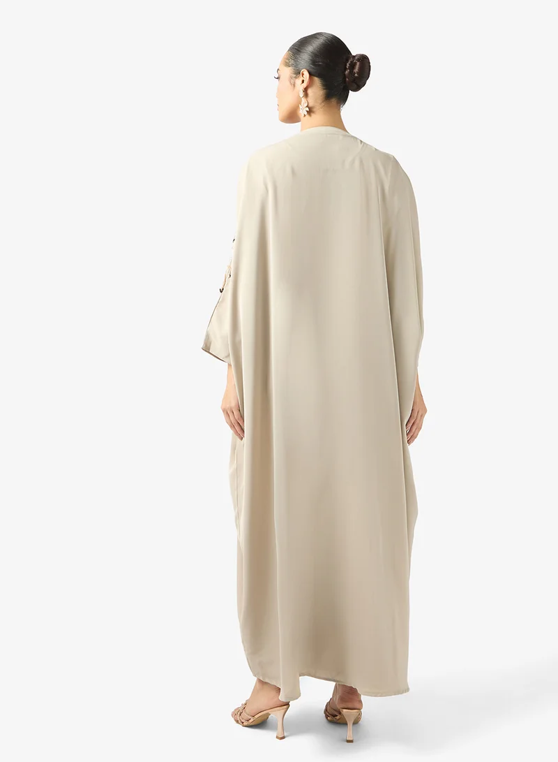 Khizana Floral Print Abaya & Sheila