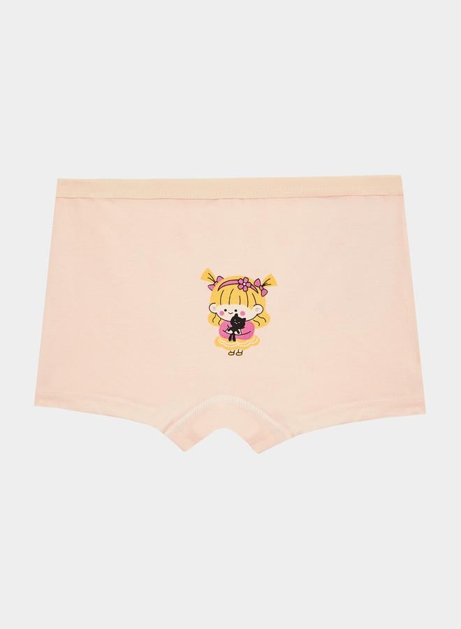 ستايلي ستيلا جيرلز عبوة من 4 - سراويل داخلية مطبوعة بخصر مطاطي - Image 3