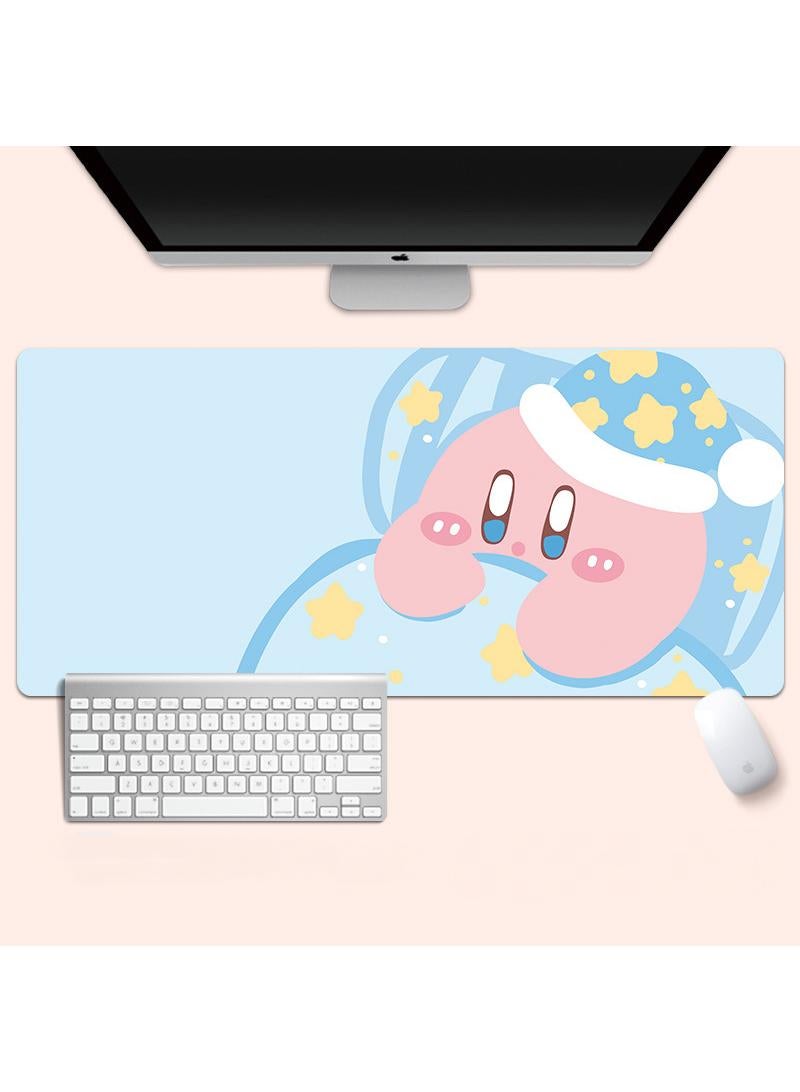Y&D Kirby Gaming Mouse Pad Extended Large Mat Desk Pad Stitched Edges Mousepad Long Mouse Pad And Non-Slip Rubber Base Mice Pad 800X300X4mm