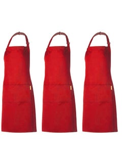 ZCM-HAPPY 3-Piece Cooking Apron With Adjustable Neck Belt  - Image 2