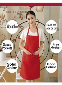 ZCM-HAPPY 3-Piece Cooking Apron With Adjustable Neck Belt  - Image 4