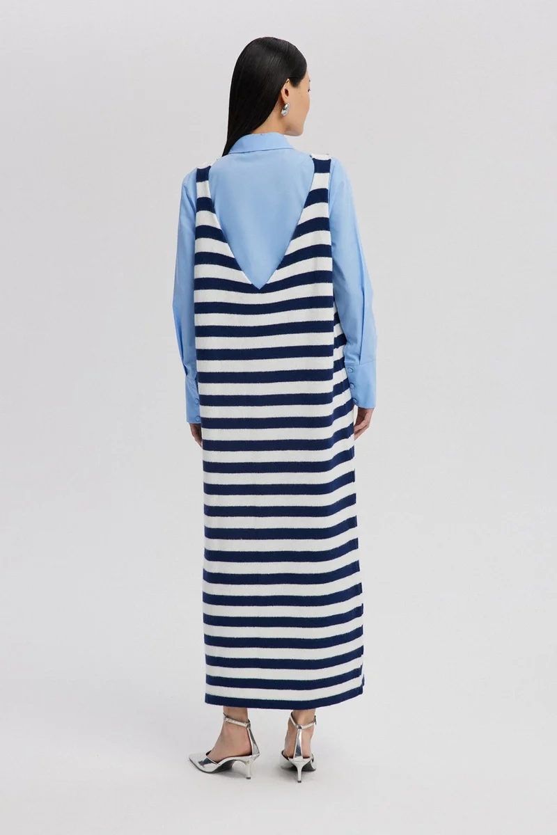 توتشي V-Neck Striped Gilet