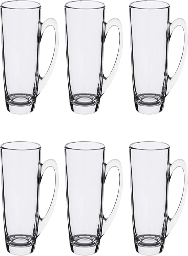 Luminarc Glass New Morning Tea/Mug, Set of 6 - Clear
