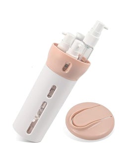 PAVITYAKSH PAVITYAKSH Travel Bottle 4 in 1 Travel Dispenser Shampoo Shower Gel Empty Bottle Set Pressing Hand Sanitizer Bottle Refillable Travel Sub-Bottle Liquid Lotion Cream Container Set  - Image 1