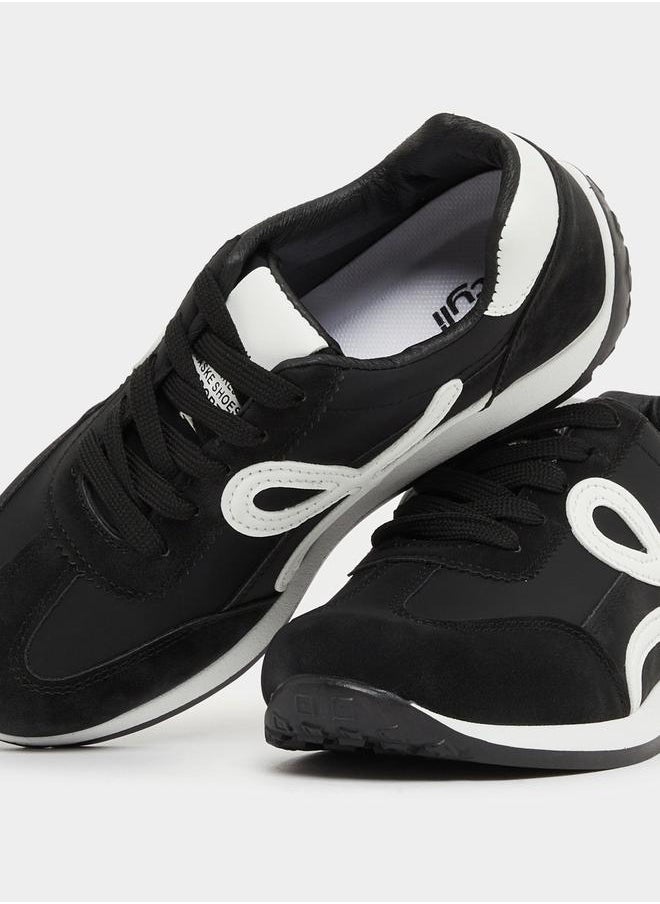 Styli Paneled Retro Sneaker  - Image 3