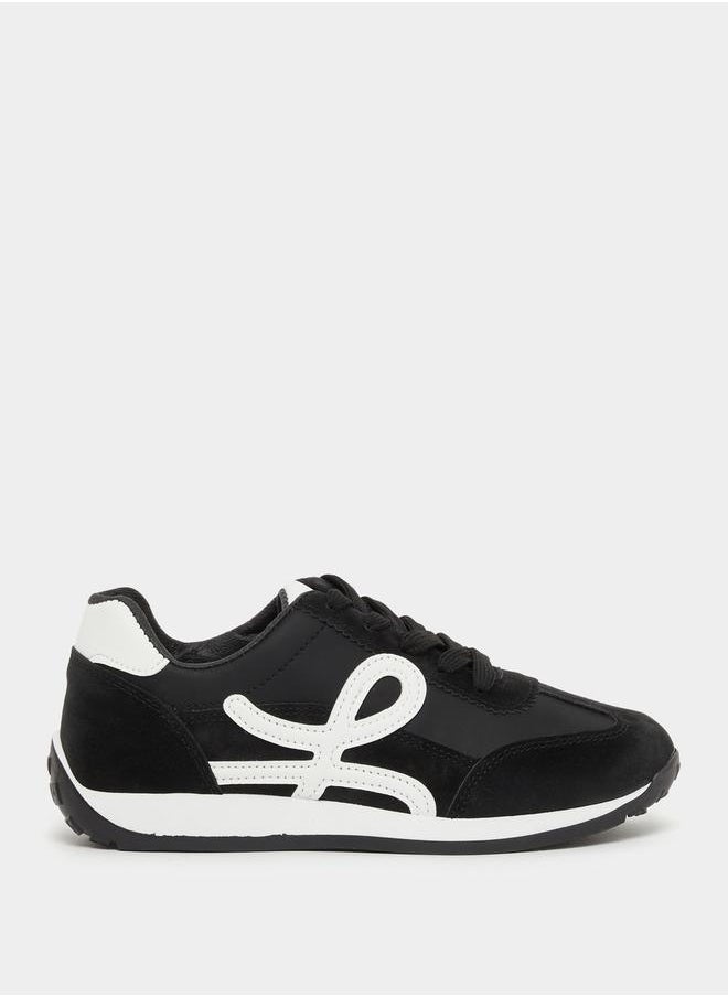 Styli Paneled Retro Sneaker  - Image 1