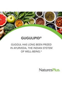 Nature's Plus Naturesplus Herbal Actives Gugulipid Extended Release 1000 Mg 2.5% Guggulsterones 30 Vegan Tablets Ayurvedic Botanical Supplement Vegetarian Gluten Free 30 Servings  - Image 3