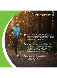 Nature's Plus Naturesplus Herbal Actives Gugulipid Extended Release 1000 Mg 2.5% Guggulsterones 30 Vegan Tablets Ayurvedic Botanical Supplement Vegetarian Gluten Free 30 Servings  - Image 4
