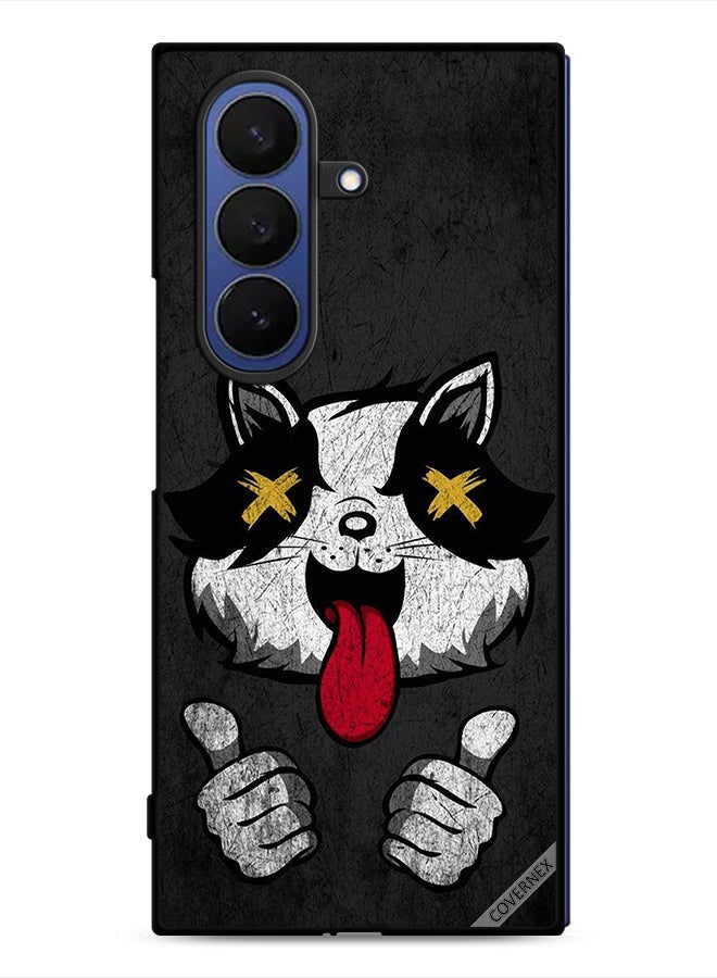 Covernex Samsung Galaxy Z Fold7 Protective Case Cover Marshmallow Cat - Image 1