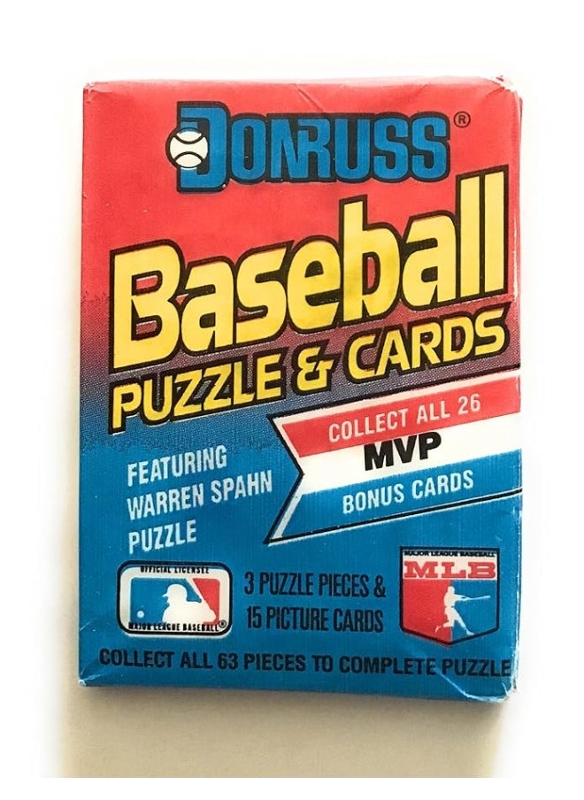 Baseball - 1989 donruss baseball Pack Includes 15 Cards and Puzzle car - Image 1