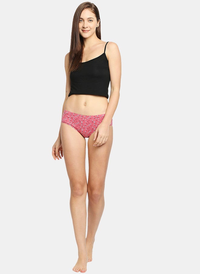 Red Rose RedRose Women Pack Of 3 Assorted Printed Hipster Briefs - Image 5