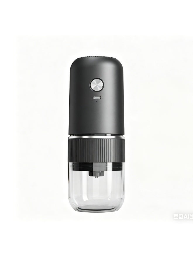 Rechargeable Electric Coffee Grinder with Adjustable Grind Settings, Portable USB-C Coffee Bean Grinder with Transparent Chamber for Home Office Travel - Image 1