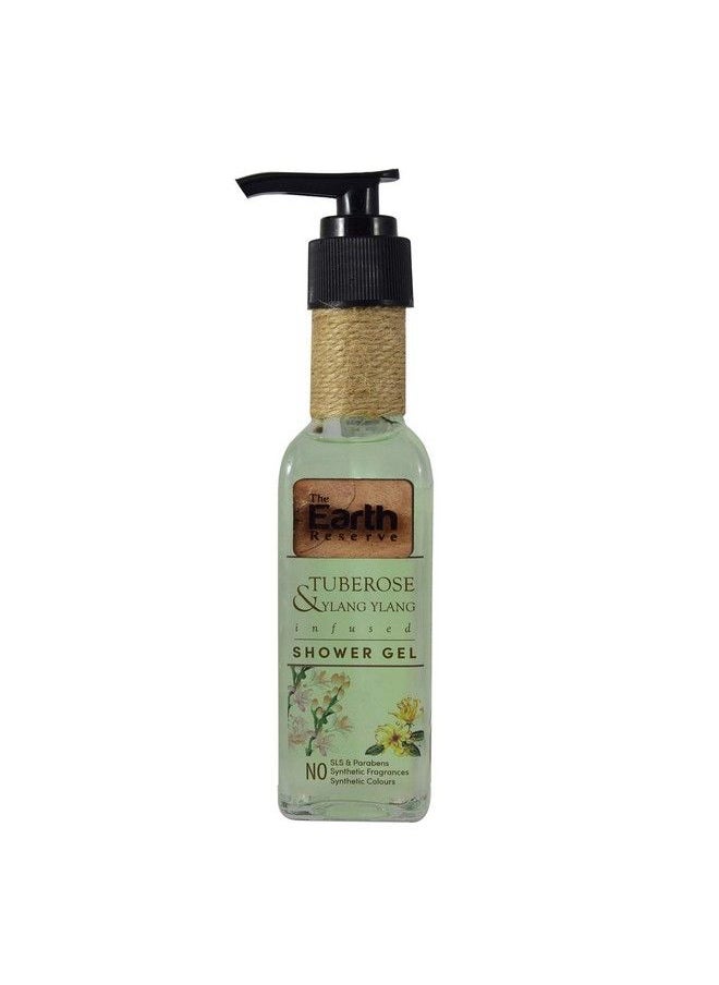 The Earth Reserve Tuberose & Ylang Ylang Shower Gel Sls Sles & Paraben Free Handrafted With Pure Essential Oilsgentle & Mild Cleansing 100Ml  - Image 2