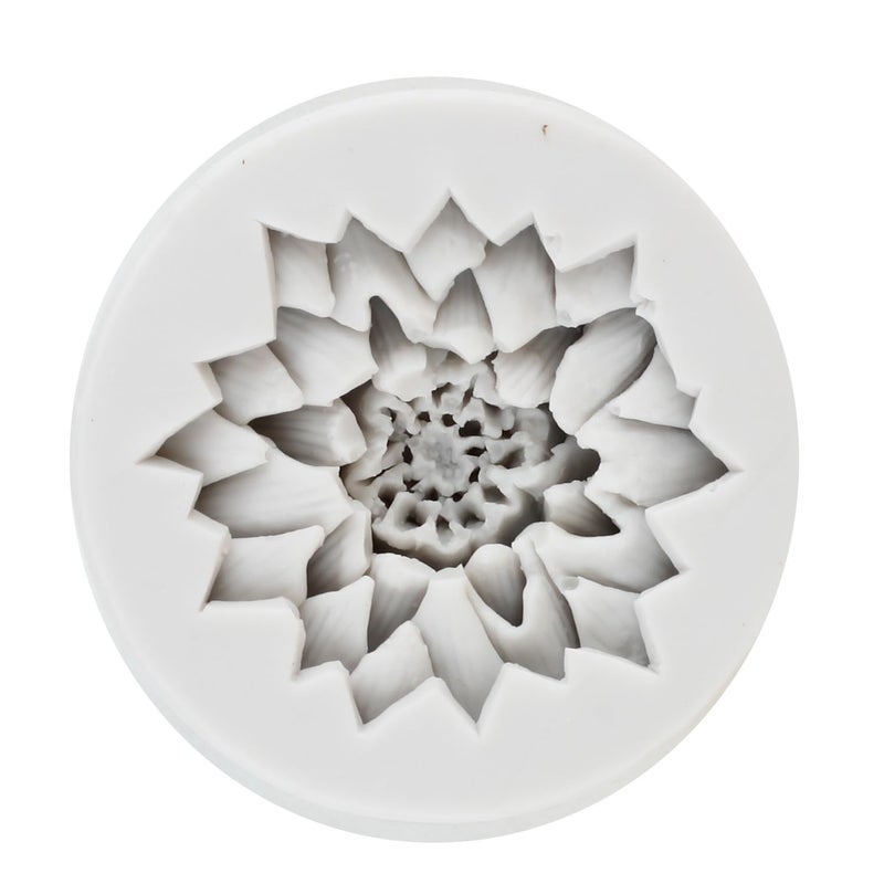MINFEIDMS Flower Silicone Molds Daisy Flower Fondant Silicone Molds For Cake Decorating Cupcake Topper Candy Chocolate Gum Paste Polymer Clay - Image 4