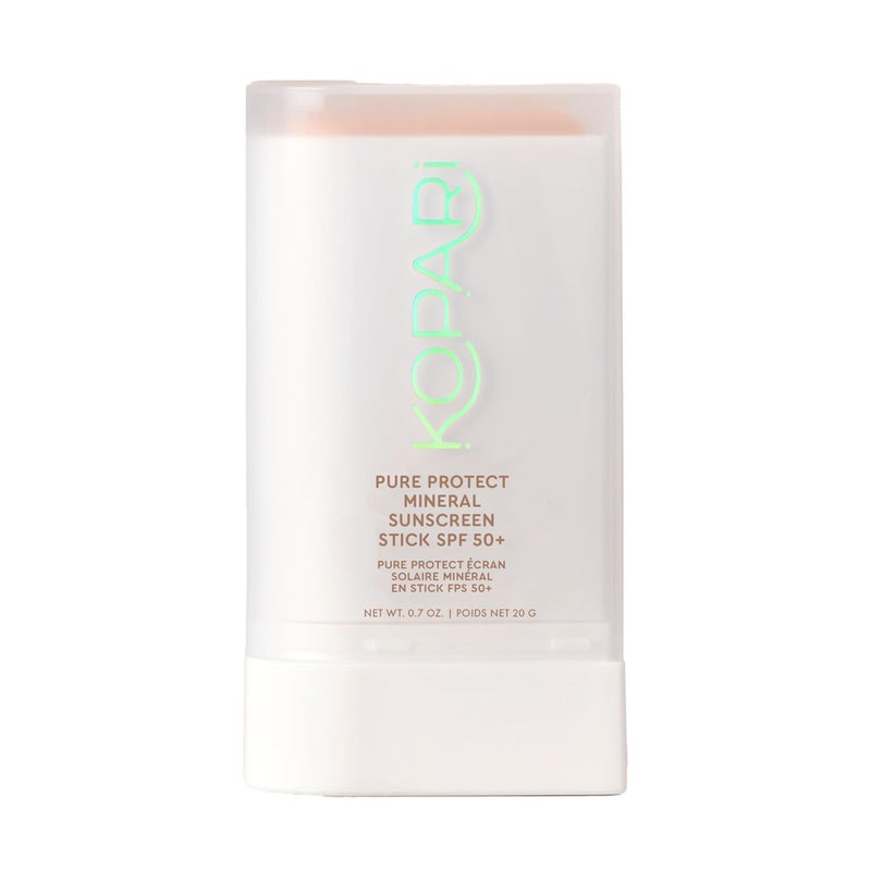 Kopari كوباري بيور بروتيكت واقي شمس معدني 100% عصا SPF 50+ أكسيد الزنك الشفاف للوجه والجسم مع زيت الأركان المرطب، زبدة الشيا، لمسة خفيفة، سهل الحمل، لإعادة التطبيق بسهولة - Image 1