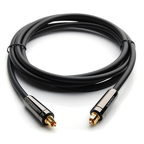 CABLESETC Digital Optical Audio S/PDIF Toslink Cable 1.8 meters | 24K Gold Plated Connectors | Fiber Optic Wire | 7.1 Channel | For Home Theatres Xbox PS5 soundbars Blu-ray player Gaming Console - Image 5