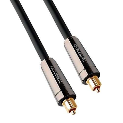 CABLESETC Digital Optical Audio S/PDIF Toslink Cable 1.8 meters | 24K Gold Plated Connectors | Fiber Optic Wire | 7.1 Channel | For Home Theatres Xbox PS5 soundbars Blu-ray player Gaming Console - Image 1