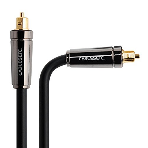 CABLESETC Digital Optical Audio S/PDIF Toslink Cable 1.8 meters | 24K Gold Plated Connectors | Fiber Optic Wire | 7.1 Channel | For Home Theatres Xbox PS5 soundbars Blu-ray player Gaming Console - Image 3