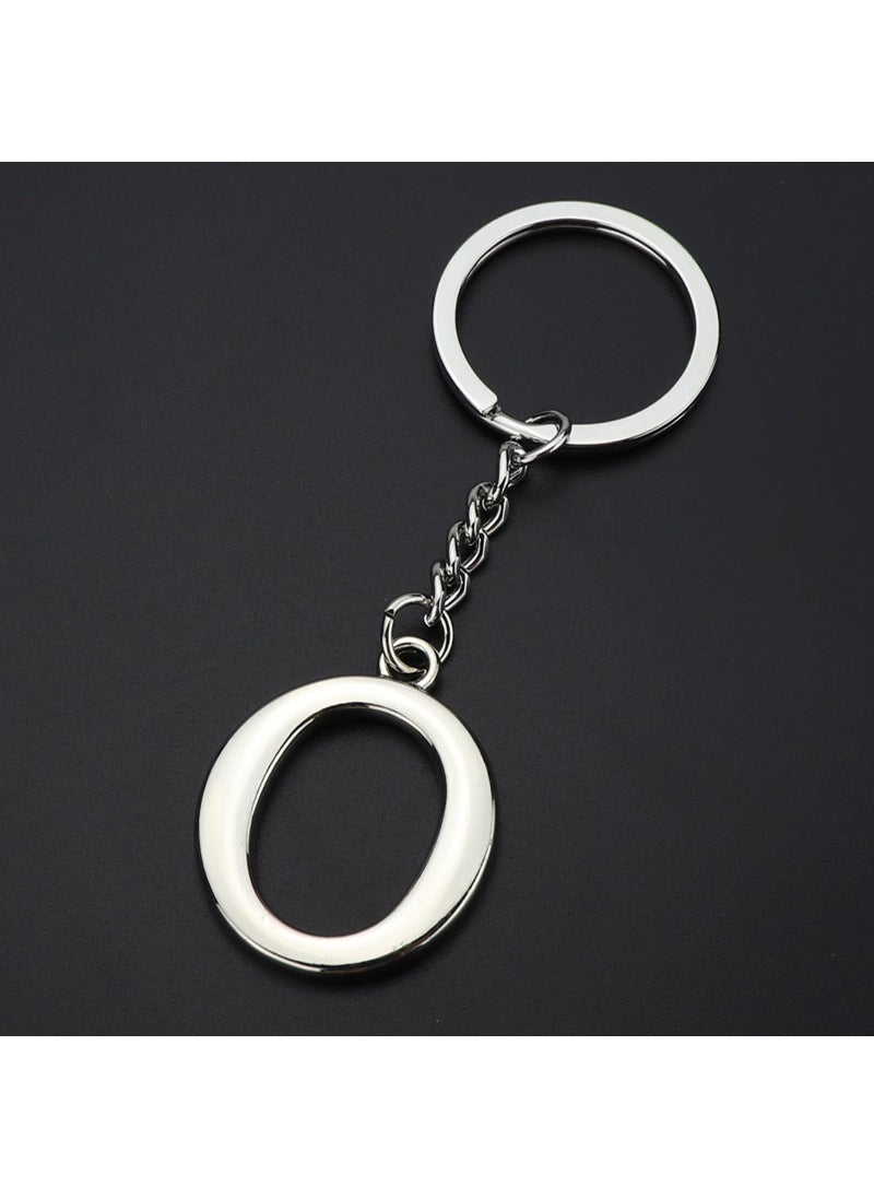 Generic - English letter keychain bag pendant 26 uppercase and lowercase letters and numbers keychain European and American small gift customizationO O - Image 1