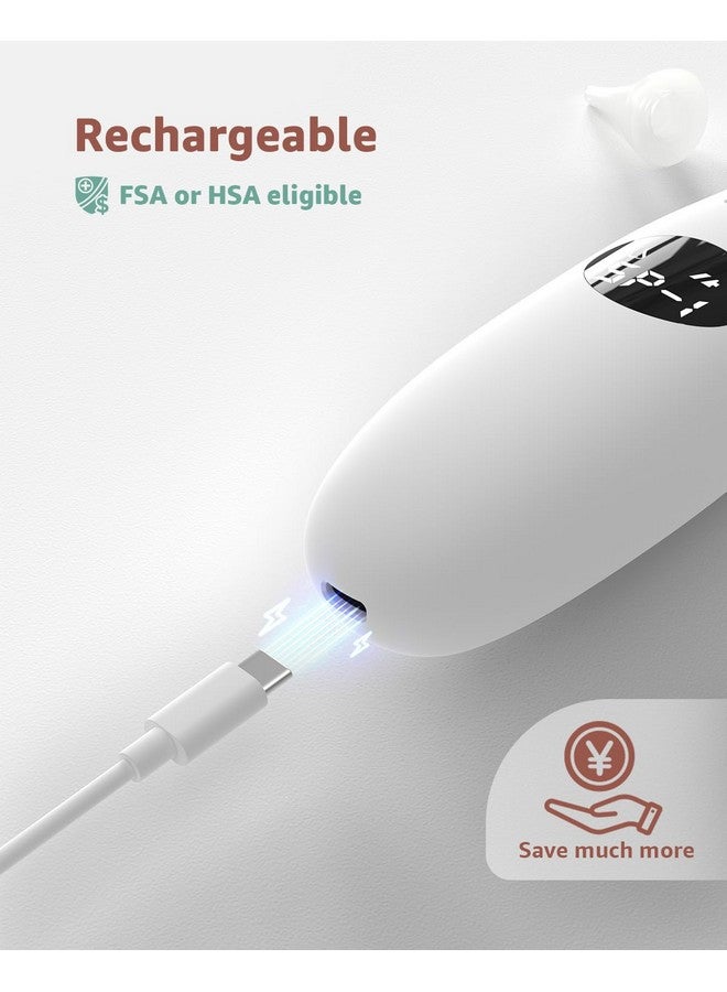 GROWNSY GROWNSY Nasal Aspirator for Baby | Baby Nose Sucker | Electric Nose Suction for Toddler, Ergonomic Booger Sucker with 3 Silicone Tips, Music & Light Soothing Function(White)  - Image 4