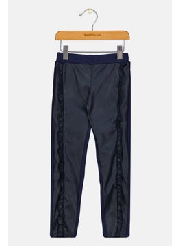 Kids Girl Solid Pants, Navy